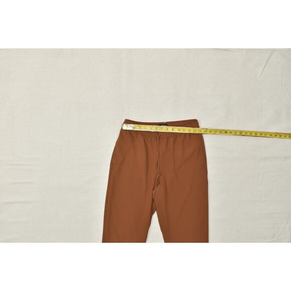EXPRESS Regular Size S Brown Ankle High Rise Joggers Pants Drawstring Polyester - Picture 4 of 8